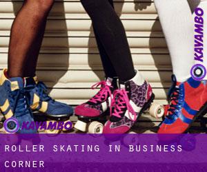 Roller Skating in Business Corner