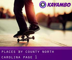 places by County (North Carolina) - page 1
