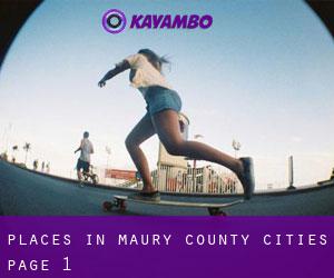 places in Maury County (Cities) - page 1