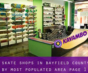 Skate Shops in Bayfield County by most populated area - page 1
