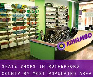 Skate Shops in Rutherford County by most populated area - page 1