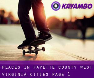 places in Fayette County West Virginia (Cities) - page 1